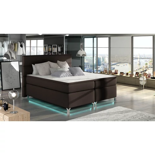 Amadeo 180X200, Ledes Boxspring ágy, Barna, Lágy 66