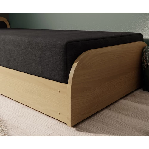 Elegáns fekete ágyvölny