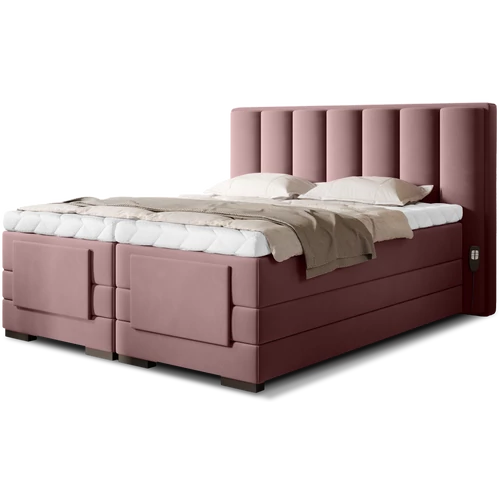 Veros 160x200 boxspring ágy  rózsaszín