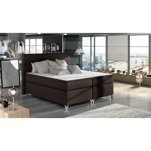 Amadeo 140x200 boxspring ágy  barna