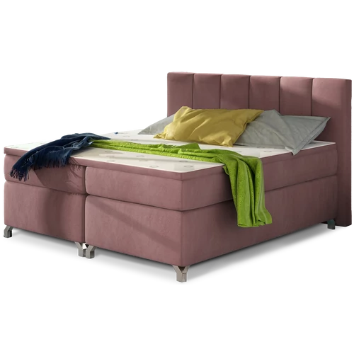 Basilio 160x200 boxspring ágy  rózsaszín