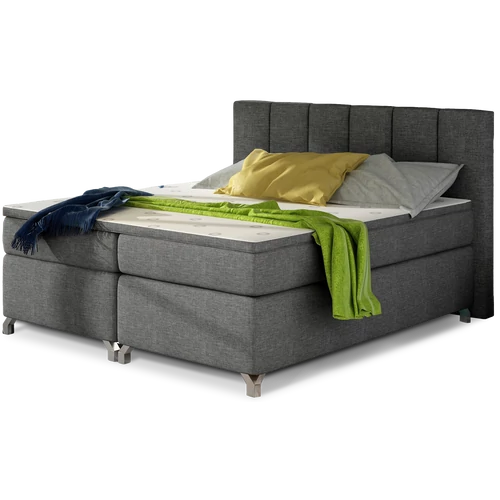 Basilio 180x200 boxspring ágy  sötétszürke