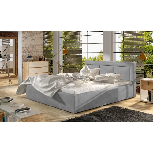 Belluno 200x200 fa keretes ágy  szürke