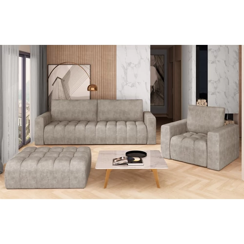 Lazaro 3+1+puf lounge ülőgarnitúra szett, bézs