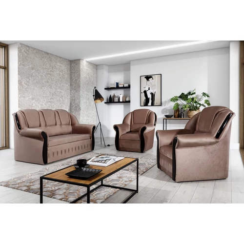 Lord 3+1+1 lounge ülőgarnitúra szett, világosbarna