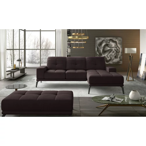 Corner torrense + pouf ülőgarnitúra szett, sötétbarna