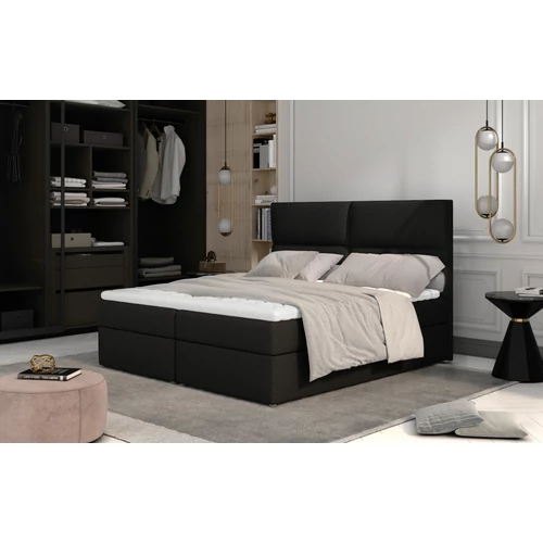 Borostyán 185x210 boxspring ágy  sötétbarna