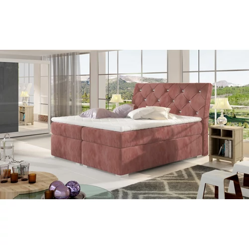Balvin 160x200 boxspring ágy  rózsaszín