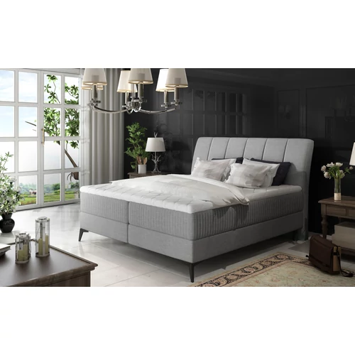 Aderito 180x200 boxspring ágy  szürke
