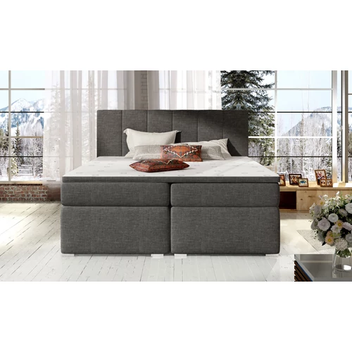 Bolero 160x200 boxspring ágy  sötétszürke