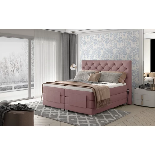 Lóhere 160x200 boxspring ágy  rózsaszín