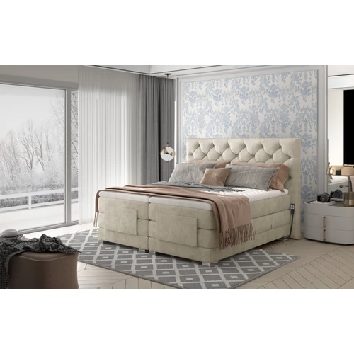 Lóhere 180x200 boxspring ágy  krém