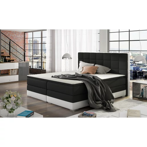 Damaso 140x200 boxspring ágy  fekete