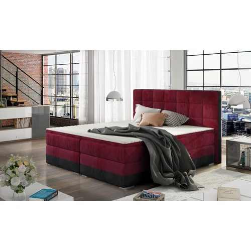 Damaso 140x200 boxspring ágy  piros