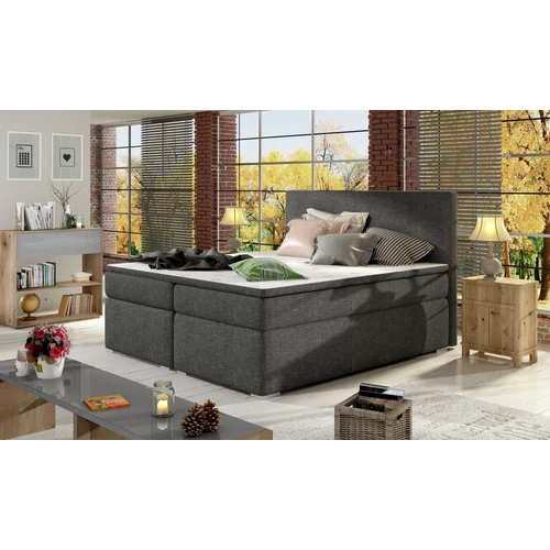 Divalo 160x200 boxspring ágy  sötétszürke