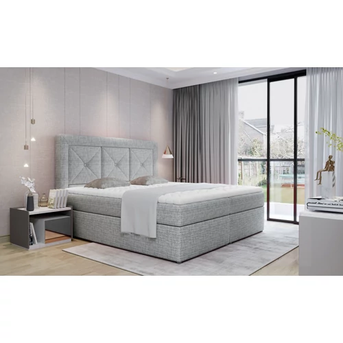 Idris 140x200 boxspring ágy  szürke