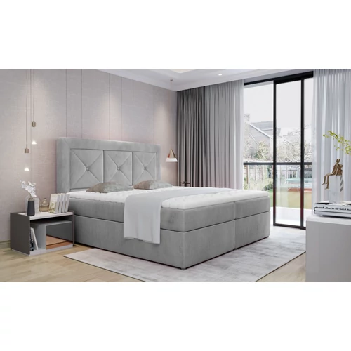 Idris 180x200 boxspring ágy  szürke