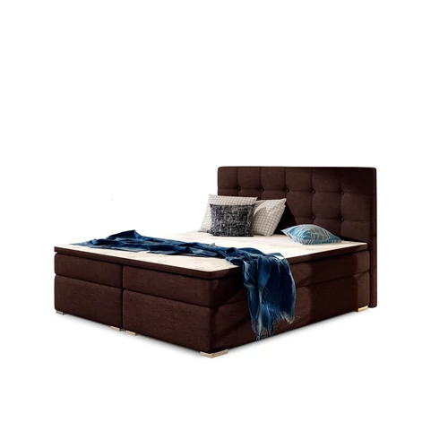 Inez 140x200 boxspring ágy  barna