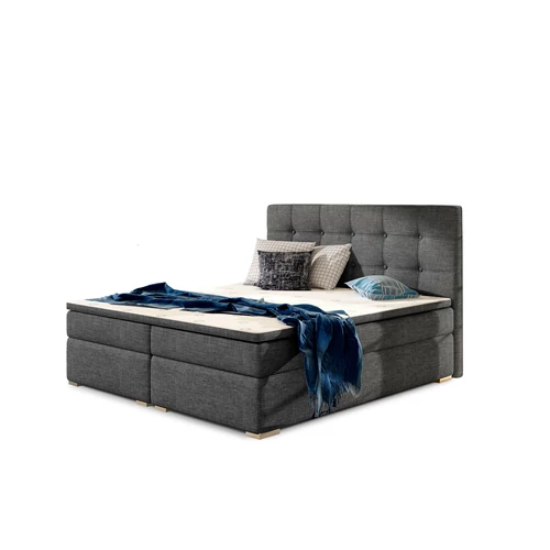 Inez 180x200 boxspring ágy  sötétszürke