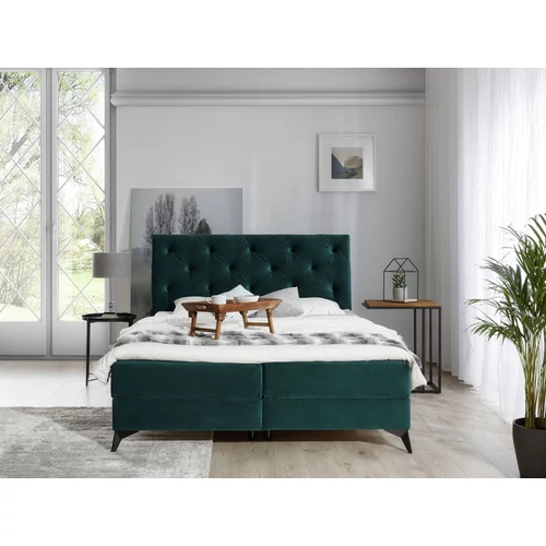 Laosz 160x200 boxspring ágy  zöld