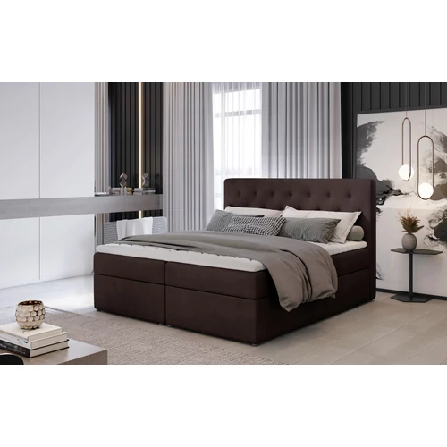 Loree 180x200 boxspring ágy  sötétbarna