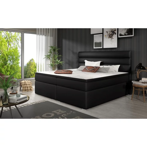 Puha 160x200 boxspring ágy  fekete