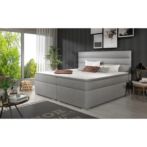 Puha 180x200 boxspring ágy  szürke