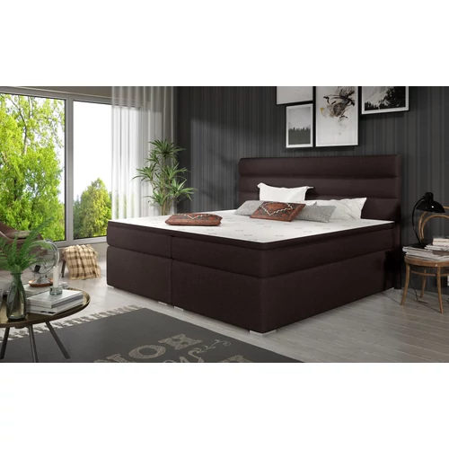 Puha 180x200 boxspring ágy  barna