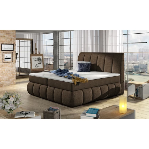 Vincenzo 140x200 boxspring ágy  barna