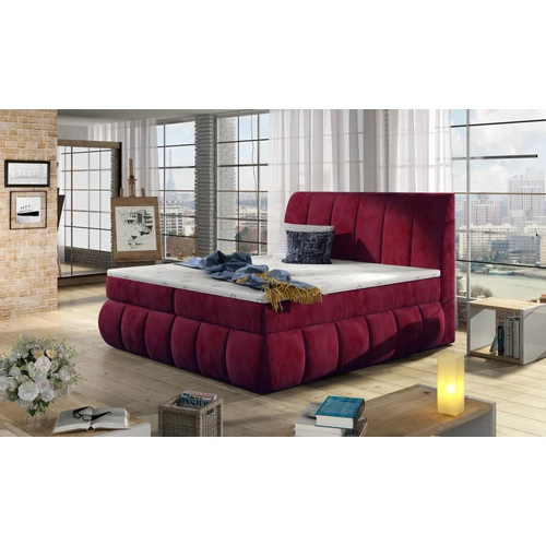 Vincenzo 140x200 boxspring ágy  piros