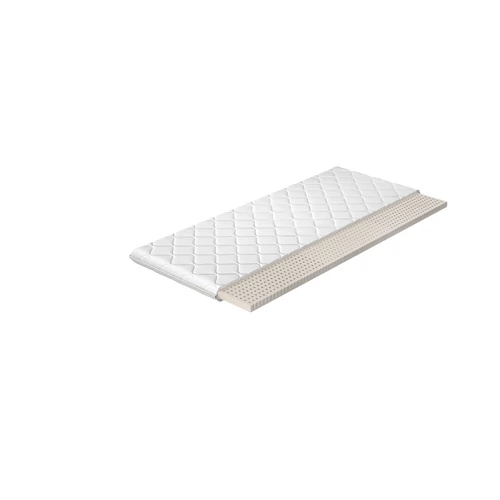 Topper latex 120x200 hipoallergén huzat matrac, fehér