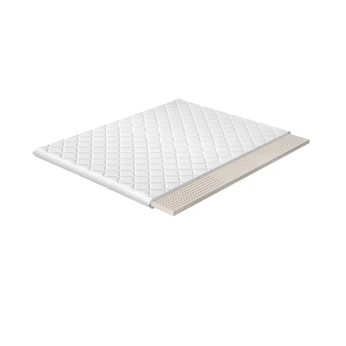 Topper latex 200x200 hipoallergén huzat matrac, fehér