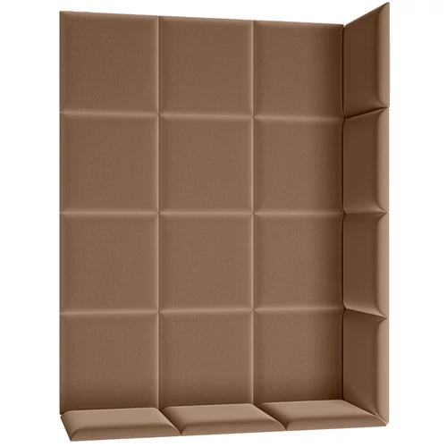 Quadratta 120x160 kárpitozott panel, világosbarna