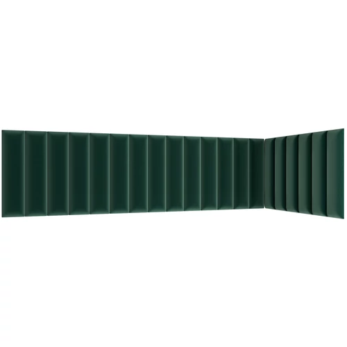 Quadratta 210x90x60 kárpitozott panel, sötétzöld