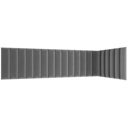 Quadratta 210x90x60 kárpitozott panel, szürke