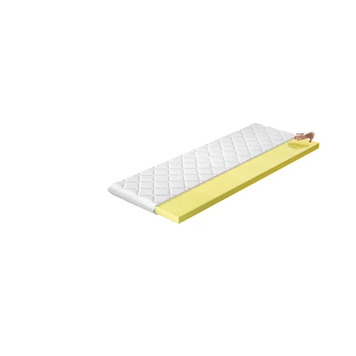 Topper visco 90x200 hipoallergén huzat matrac, fehér