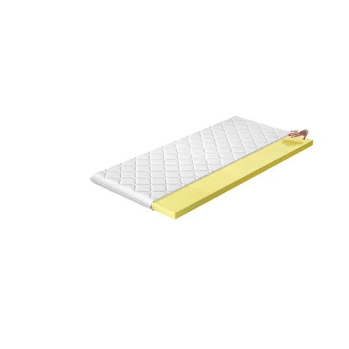 Topper visco 120x200 hipoallergén huzat matrac, fehér