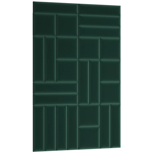 Quadratta 120x195 kárpitozott panel, sötétzöld