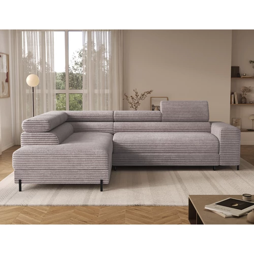 Colesio szürke sarokkanapé, Modullo 03, Bal