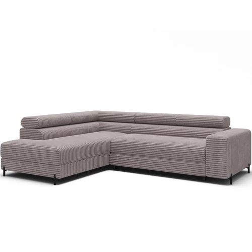Colesio szürke sarokkanapé, Modullo 03, Bal