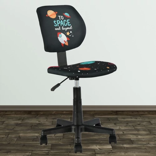 Színes űrhajó formájú forgószék képe