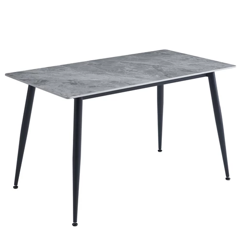Asztal adria 140x80x75 cm magas márvány szürke (rion 140x80 - kerámia, magas olaszország szürke)