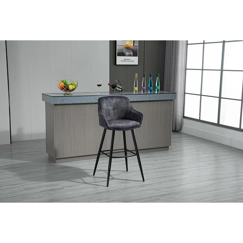 Design bárszék sötétzöld színe ülése