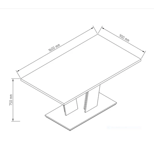 Modern design  fehér színű asztal