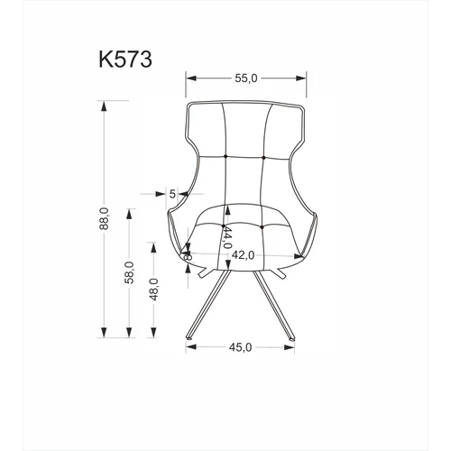 K573 forgatható szék – bézs - 14. kép