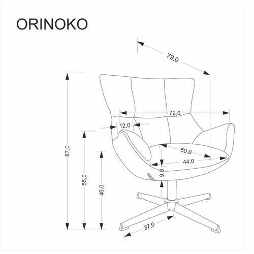 Orinoko forgófotel – bézs - 4. kép