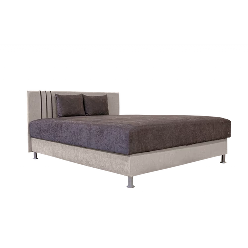 DRAGON rugós Klasszikus franciaágy, barna-bézs (160 cm)