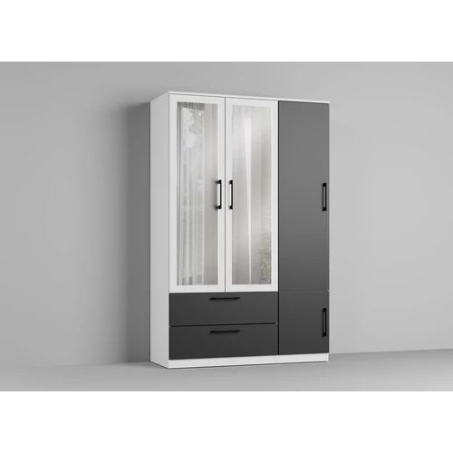 Szekrény Hálószoba Mara - 124 cm - D3 - oglindă