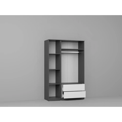 Gardrób szürke 124 cm - C5