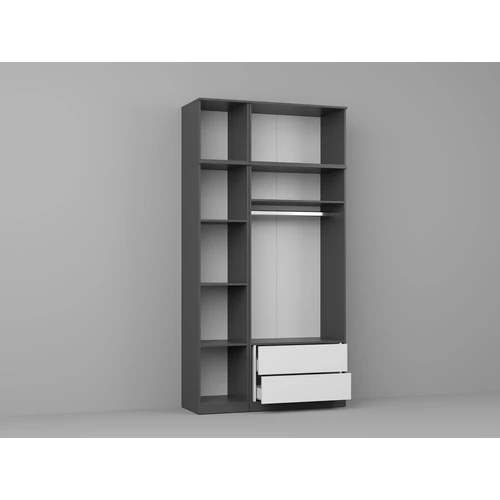 Gardrób szürke 124 cm - C6